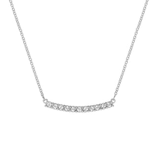 1.32TCW Round Cut Diamond Moissanite April Birthstone Necklace