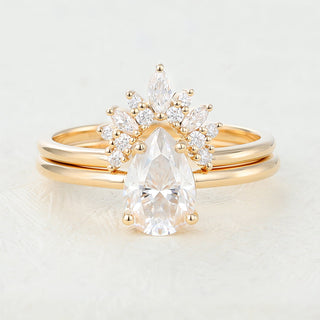 1-33-ct-pear-moissanite-solitaire-bridal-ring-set