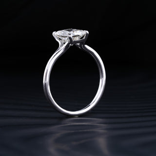 2.0 CT Radiant Cut Moissanite Solitaire Engagement Ring