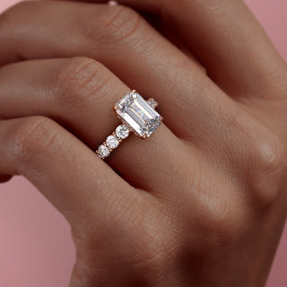 emerald-cut-pave-setting-moissanite-engagement-ring