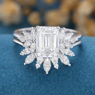 1-60-ct-emerald-shaped-moissanite-cluster-bridal-set-8