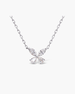 Marquise Cut Diamond Moissanite Butterfly Necklace For Women