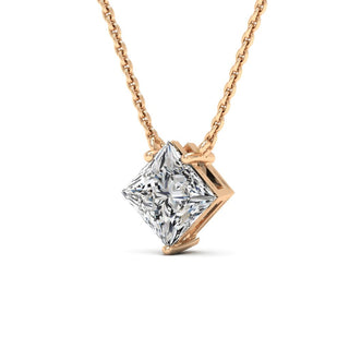 Princess Cut Colleen Diamond Moissanite Necklace For Women