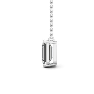 Emerald Cut Diamond Colleen Moissanite Necklace