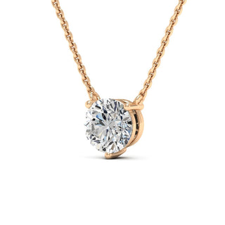 Round Cut Diamond Colleen Moissanite Necklace For Women