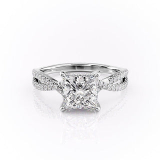 princess-cut-solitaire-cross-over-pave-moissanite-engagement-ring