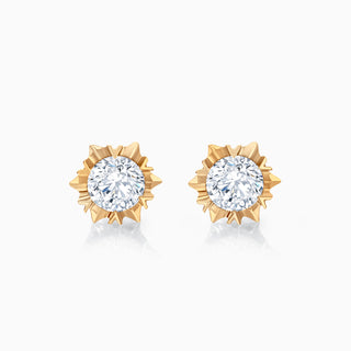 0.2CT Round Cut Solitaire Moissanite Stud Diamond Earrings