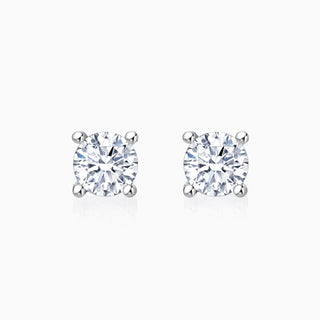 0.2CT Round Cut Solitaire Moissanite Stud Diamond Earrings For Women