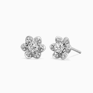 0.15CT Round Cut Stud Moissanite Diamond Earrings For Women