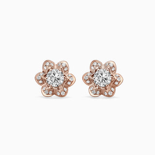 0.15CT Round Cut Stud Moissanite Diamond Earrings For Women