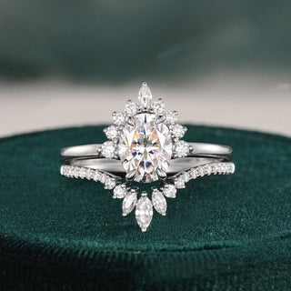 oval-cut-cluster-art-deco-moissanite-bridal-ring-set