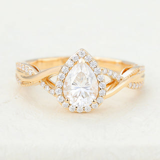 pear-shaped-moissanite-halo-twisted-pave-engagement-ring