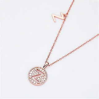 " Z " Letter Moissanite Diamond Necklase for Women