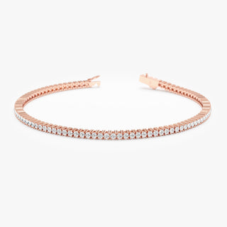 Round Cut Diamond Tennis Bracelet For Women