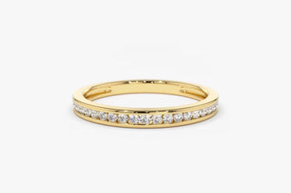 Round Cut Diamond Channel Set Ring for Her