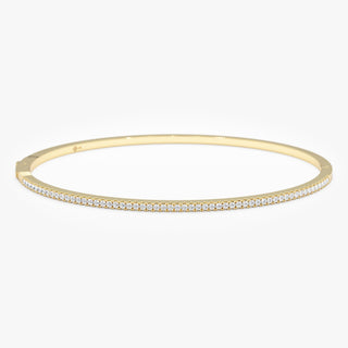 Round Cut Diamond Bracelet Bangle for Birthday Gift