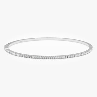 Round Cut Diamond Bracelet Bangle for Birthday Gift