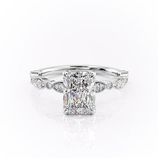 radiant-milgrain-style-moissanite-engagement-ring