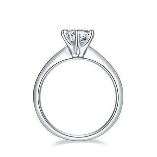 Round Solitaire Diamond Moissanite Engagement Ring
