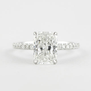 1.8 CT Radiant Cut Moissanite Engagement Ring