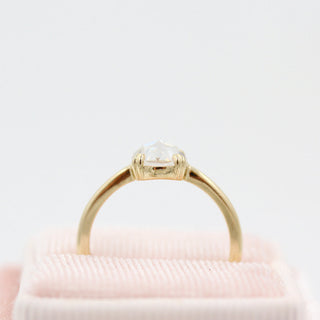 1ct Round Cut Solitaire Moissanite Diamond Engagement Ring